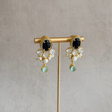 Rosalia Black Mint Drop Earrings