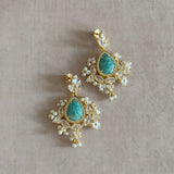 Plush Crystal Drop Earrings