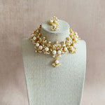 Ranya Pearl Crystal Pearl Necklace Set - Ahseya & Co