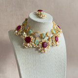 Drew Crystal Necklace Set - Ahseya & Co