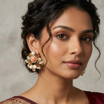 Uzelle Brown Stud Earrings - Ahseya & Co