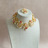 Dilnaz Pink Necklace Set - Ahseya & Co