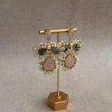 Aiza Pink Olive Drop Earrings
