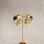Roxy Olive Crystal Stud Earrings - Ahseya & Co