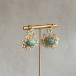 Jade Crystal Drop Earrings - Ahseya & Co