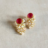 Azra Pink Stud Earrings