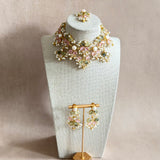 Areeba Olive Pink Choker Set