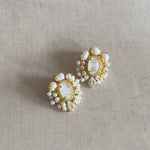 Kairen White Pearl Stud Earrings - Ahseya & Co