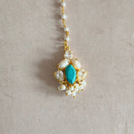 Hiba Turquoise Crystal Choker Set - Ahseya & Co
