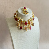 Nawal Crystal Choker Set - Ahseya & Co