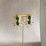 Hiba Green Crystal Choker Set - Ahseya & Co