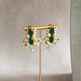 Hiba Green Crystal Choker Set - Ahseya & Co