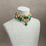 Sorrento Green Kundan Choker Set