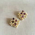 Ulani Purple Stud Earrings - Ahseya & Co