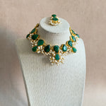 Mariam Green Necklace Set - Ahseya & Co