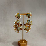 Celeste Espresso Olive Drop Earrings - Ahseya & Co