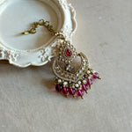 Anayah Pink Tikka Set - Ahseya & Co