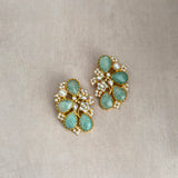 Sevilla Jade Kundan Stud Earrings