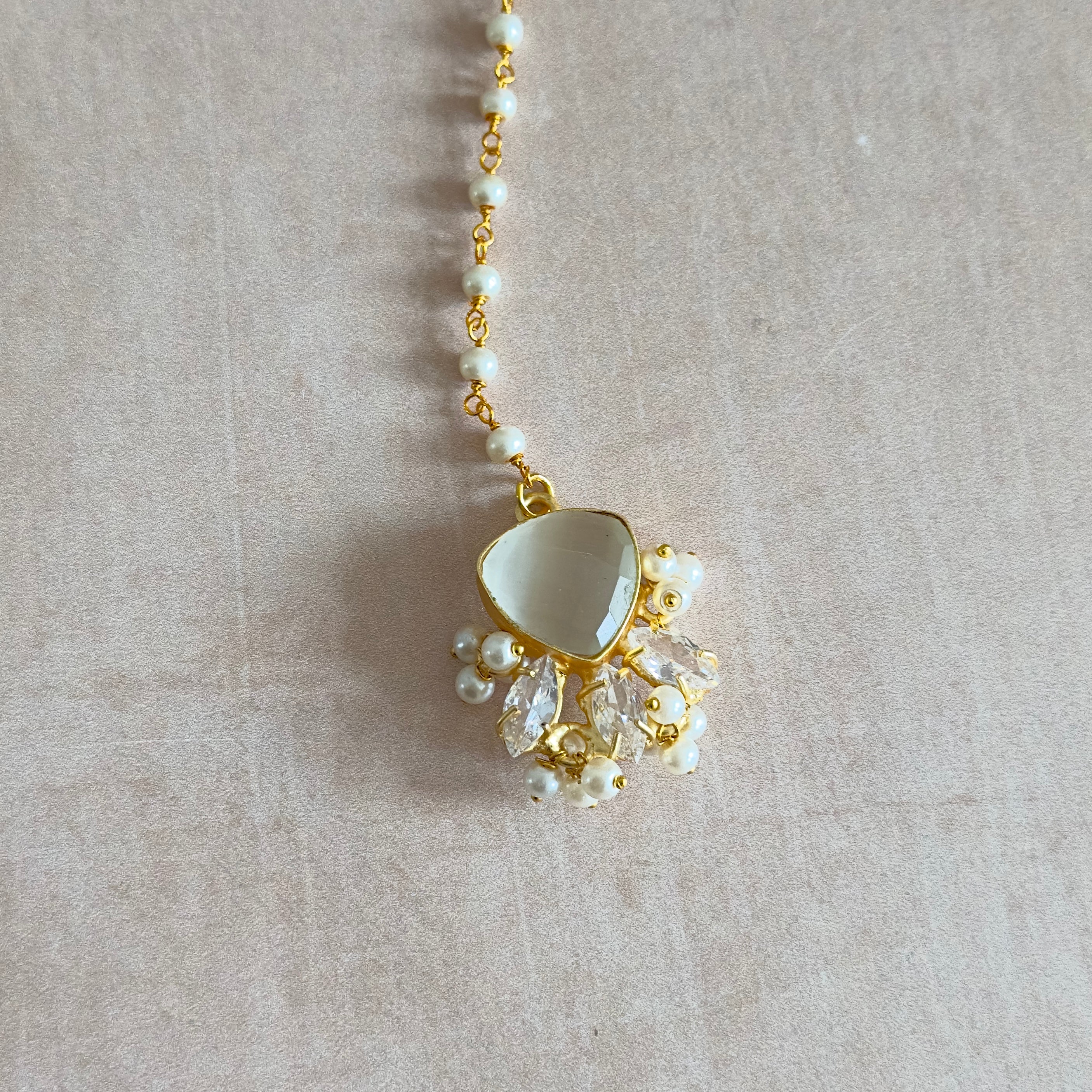 Aurora Grey Pearl Mala Set - Ahseya & Co