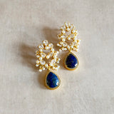 Kenzie Navy Blue Crystal Drop Earrings