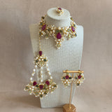 Antonia Fuchsia Choker Set