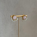 Rose Quartz Stud Earrings - Ahseya & Co.