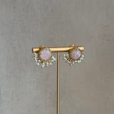 Rose Quartz Stud Earrings - Ahseya & Co.