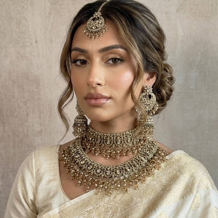 Raeesa Gold Bridal Set - Ahseya & Co