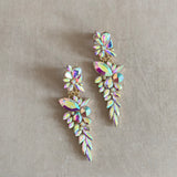 Sienna Iridescent Crystal Drop Earrings - Ahseya & Co