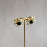 Starry Black Stud Earrings