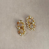 Sia Rose Crystal Stud Earrings