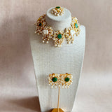 Maliha Green Pearl Choker Set