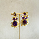 Firdous Purple Stud Earrings