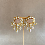 Khawla Pink Pearl Choker Set