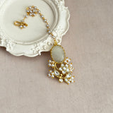 Safa Grey Kundan Choker Set