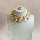 Laurel Pink Crystal Choker Set