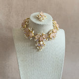 Eliana Pink Pearl Necklace Set