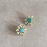 Aria Lilac Crystal Stud Earrings