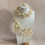 Kiara Grey Pearl Necklace Set