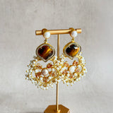 Zaylee Tiger Crystal Drop Earrings - Ahseya & Co