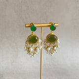 Bryony Green Drop Earrings