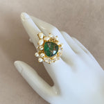 Dana Green Crystal Ring - Ahseya & Co