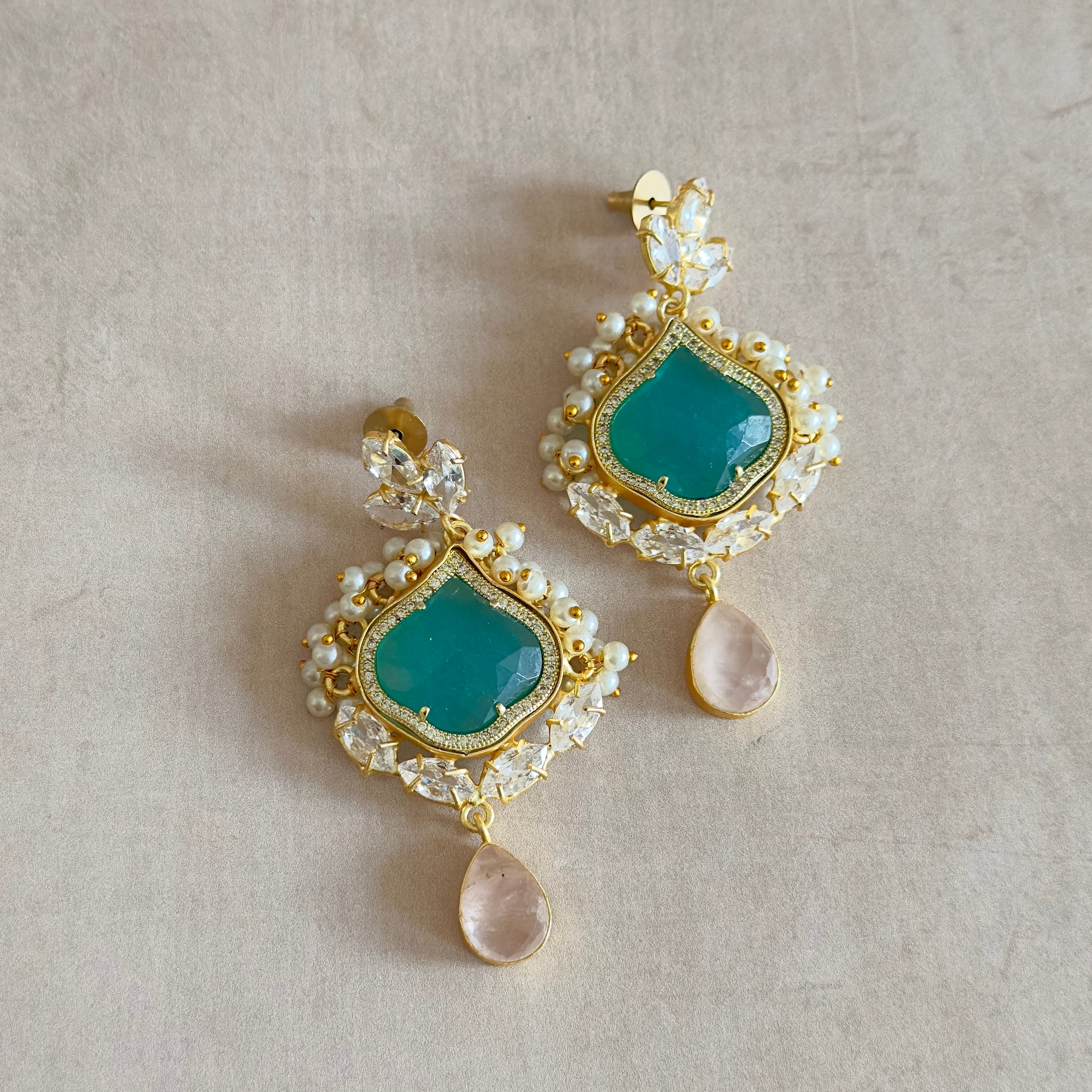 Kyla Crystal Drop Earrings - Ahseya & Co