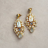 Etta Pearl Crystal Drop Earrings
