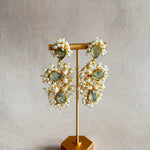 Tamara Olive Pearl Drop Earrings - Ahseya & Co