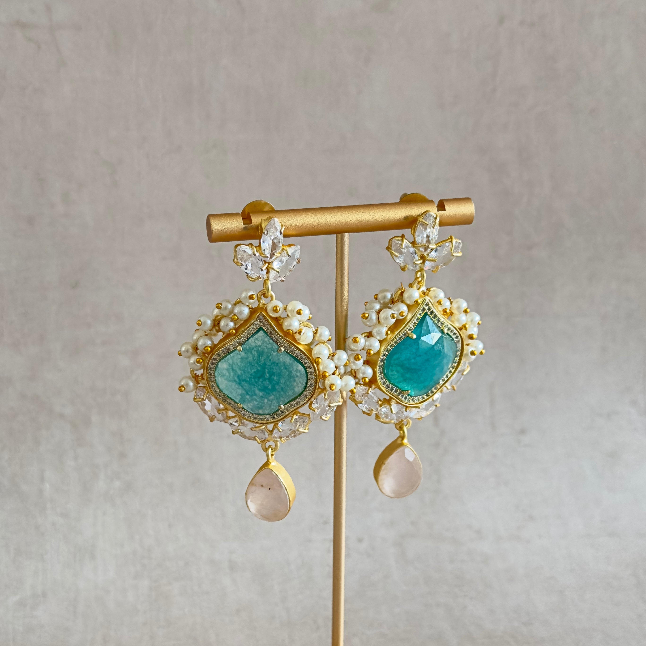 Kyla Crystal Drop Earrings - Ahseya & Co