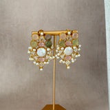 Leona Rose Pearl Crystal Necklace Set