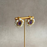 Kairen Purple Stud Earrings