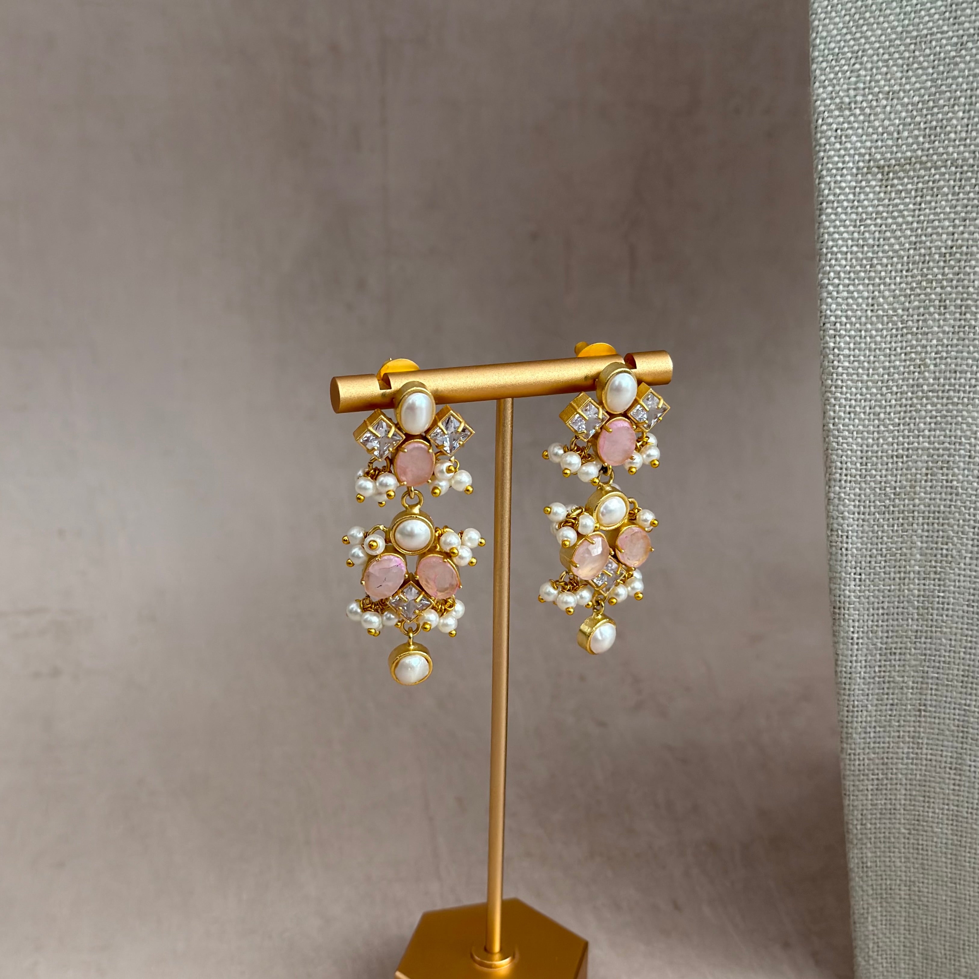 Elouise Pink Necklace Set - Ahseya & Co