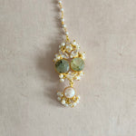 Ranya Olive Pearl Necklace Set - Ahseya & Co